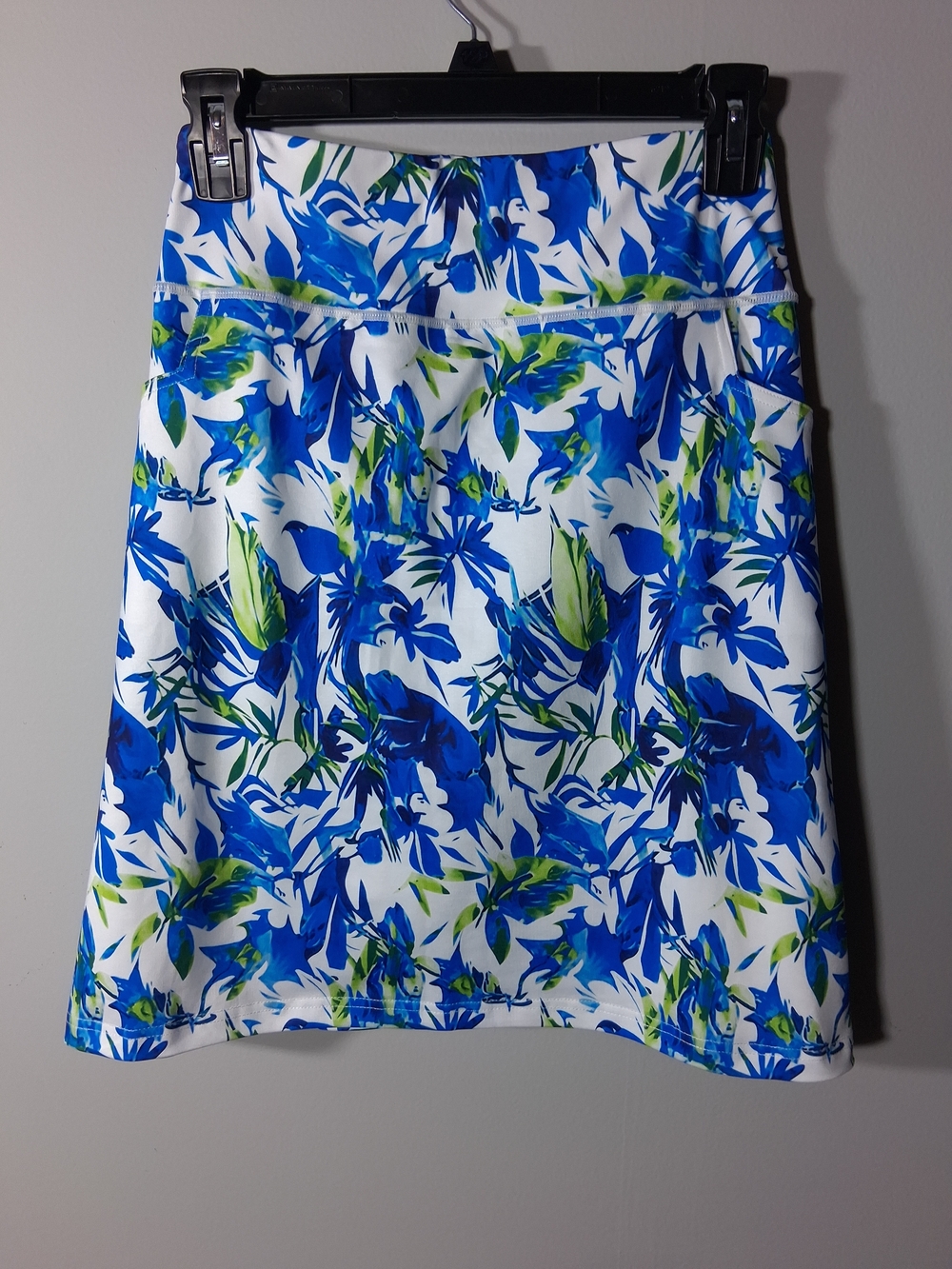 Floral Blue & White Skort - 2X